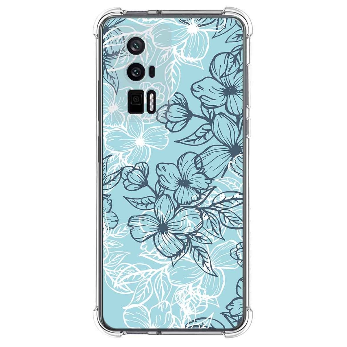 Funda Silicona Antigolpes para Xiaomi POCO F5 Pro 5G diseño Flores 03 Dibujos