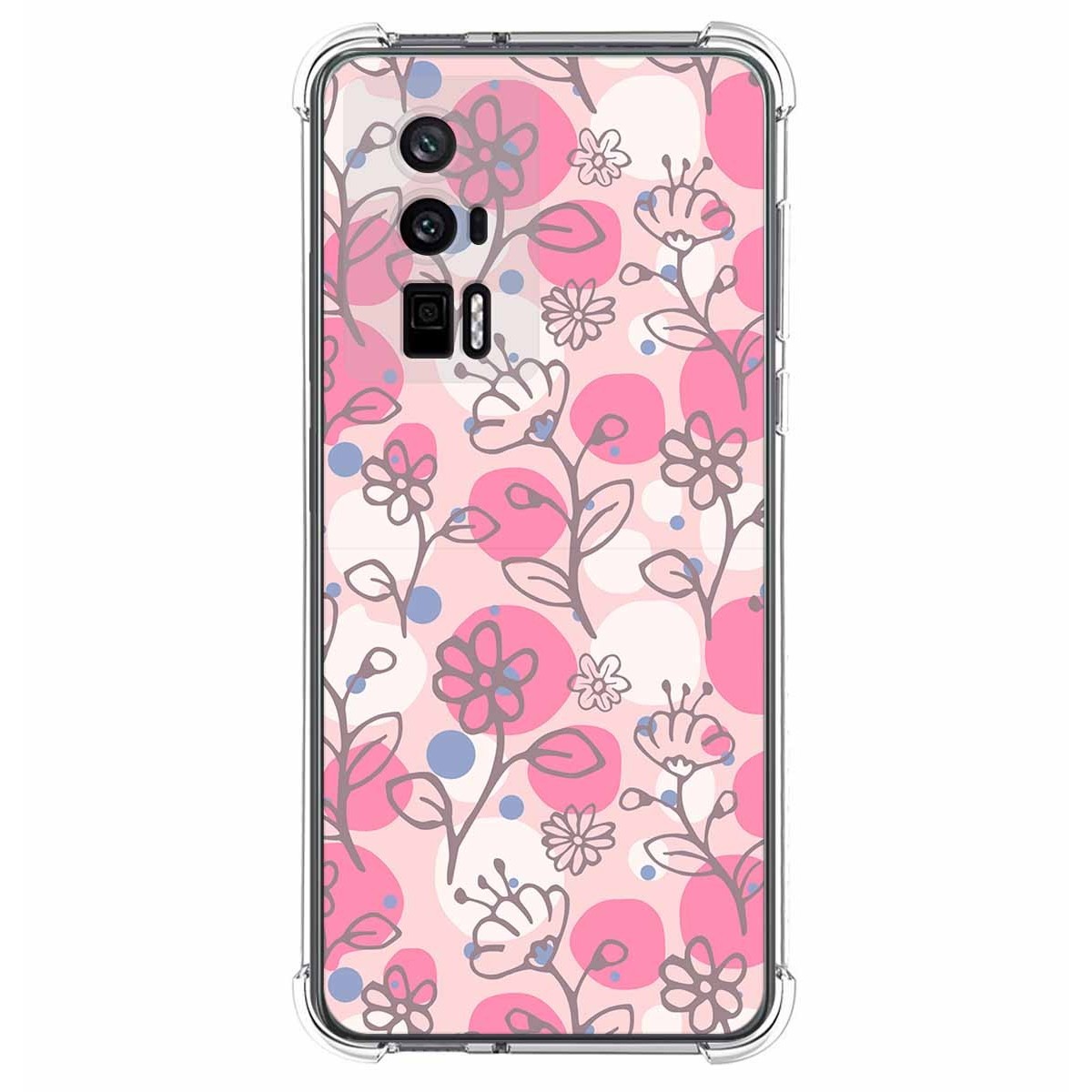 Funda Silicona Antigolpes para Xiaomi POCO F5 Pro 5G diseño Flores 07 Dibujos