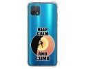 Funda Silicona Antigolpes para Oppo A16K diseño Hombre Escalada Dibujos