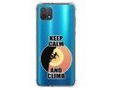 Funda Silicona Antigolpes para Oppo A16K diseño Mujer Escalada Dibujos