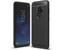 Funda Gel Tpu Tipo Carbon Negra para Samsung Galaxy S9 Plus