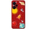 Funda Silicona Líquida Roja para Xiaomi POCO F5 5G diseño Espacio Dibujos
