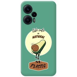Funda Silicona Líquida Verde para Xiaomi POCO F5 5G diseño Culo Natural Dibujos