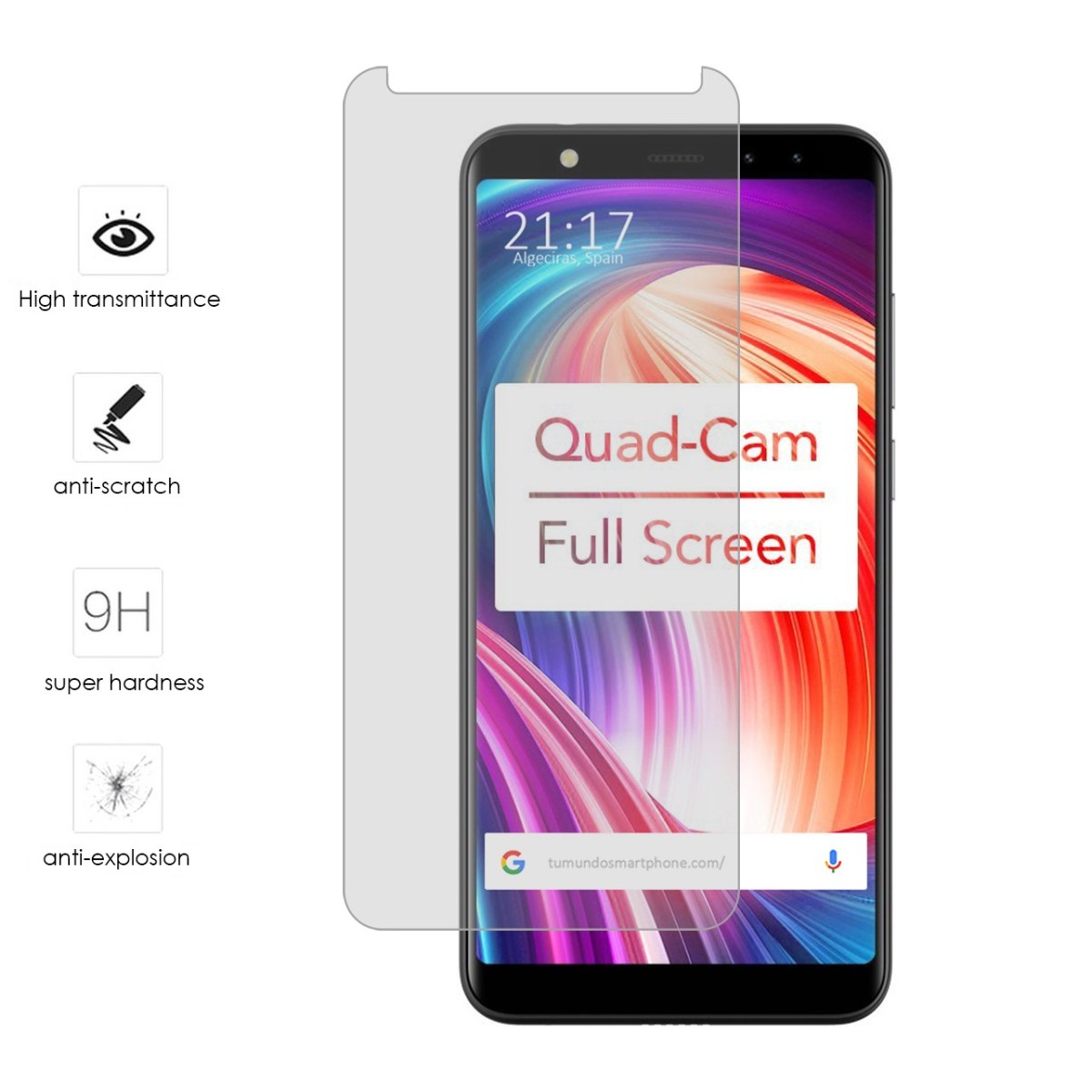 Protector Cristal Templado para Leagoo M9 Vidrio