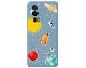 Funda Silicona Líquida Azul para Xiaomi POCO F5 Pro 5G diseño Espacio Dibujos