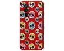 Funda Silicona Líquida Roja para Xiaomi POCO F5 Pro 5G diseño Catrina Dibujos