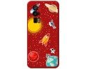 Funda Silicona Líquida Roja para Xiaomi POCO F5 Pro 5G diseño Espacio Dibujos