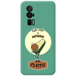 Funda Silicona Líquida Verde para Xiaomi POCO F5 Pro 5G diseño Culo Natural Dibujos