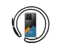 Personaliza tu Funda Colgante Transparente para Xiaomi Redmi Note 12S con Cordon Negro Dibujo Personalizada