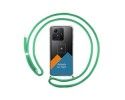 Personaliza tu Funda Colgante Transparente para Xiaomi Redmi Note 12S con Cordon Verde Agua Dibujo Personalizada
