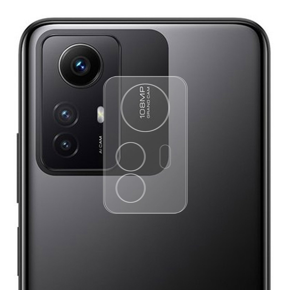 Protector Cristal Templado Cámara Trasera compatible con Xiaomi Redmi Note 12S Vidrio