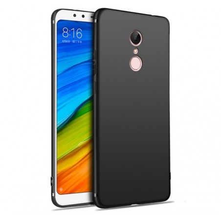 Funda Gel Tpu Tipo Mate Negra para Xiaomi Redmi 5