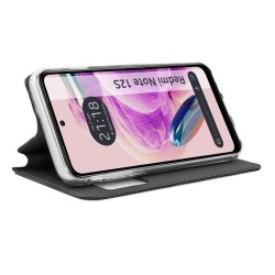 Funda Libro Soporte con Ventana compatible con Xiaomi Redmi Note 12S color Negra 2