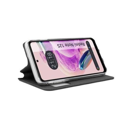 Funda Libro Soporte con Ventana compatible con Xiaomi Redmi Note 12S color Negra