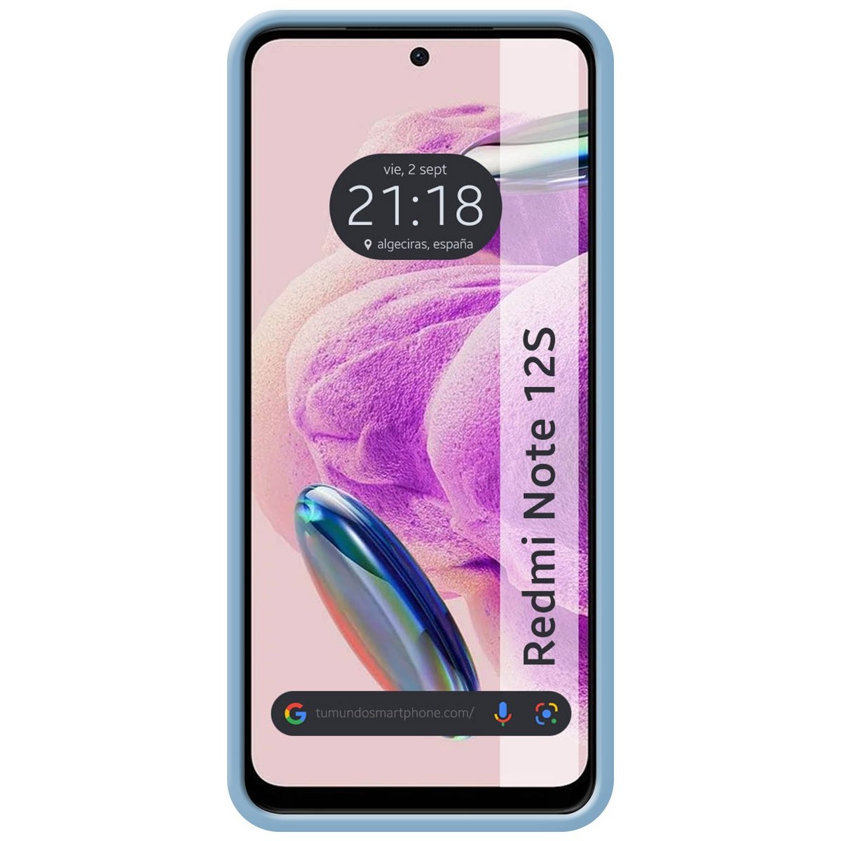 Funda Silicona Líquida Ultra Suave compatible con Xiaomi Redmi Note 12S color Azul
