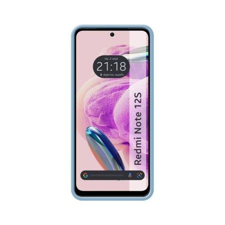 Funda Silicona Líquida Ultra Suave compatible con Xiaomi Redmi Note 12S color Azul