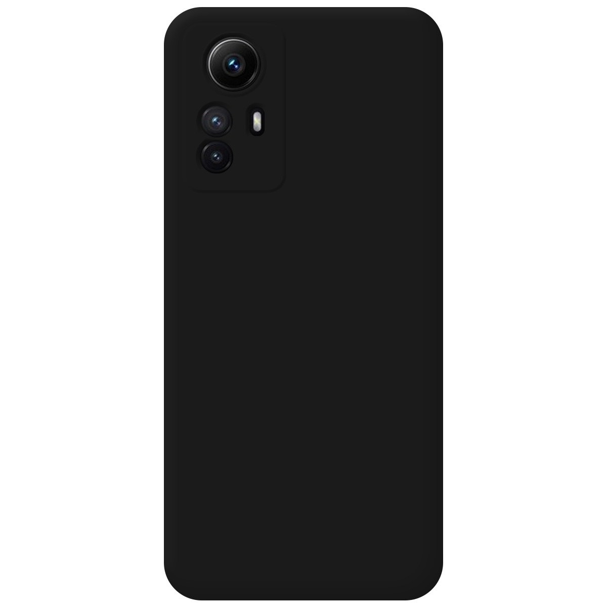 Funda Silicona Líquida Ultra Suave compatible con Xiaomi Redmi Note 12S color Negro