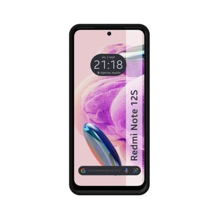 Funda Silicona Líquida Ultra Suave compatible con Xiaomi Redmi Note 12S color Negro