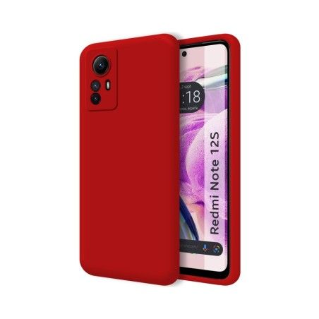 Funda Silicona Líquida Ultra Suave compatible con Xiaomi Redmi Note 12S color Rojo