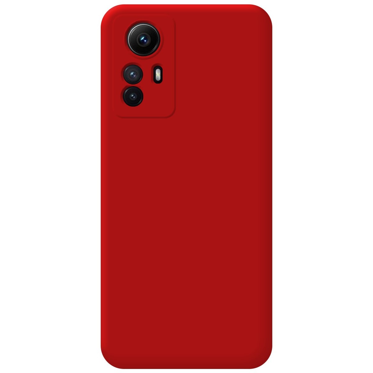 Funda Silicona Líquida Ultra Suave compatible con Xiaomi Redmi Note 12S color Rojo