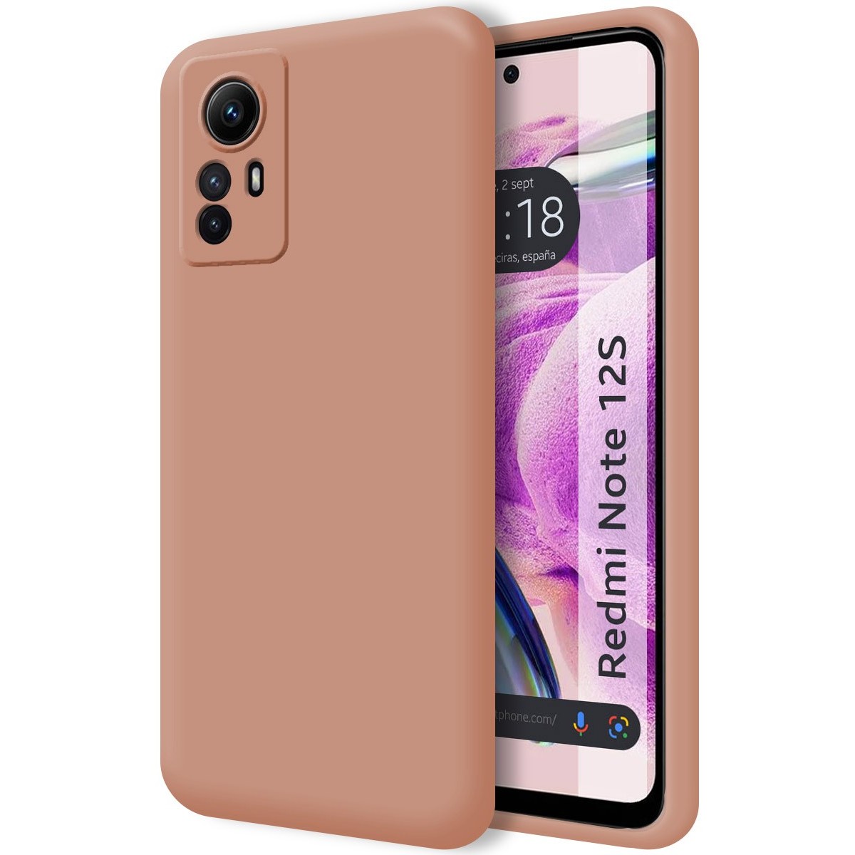 Funda Silicona Líquida Ultra Suave compatible con Xiaomi Redmi Note 12S color Rosa