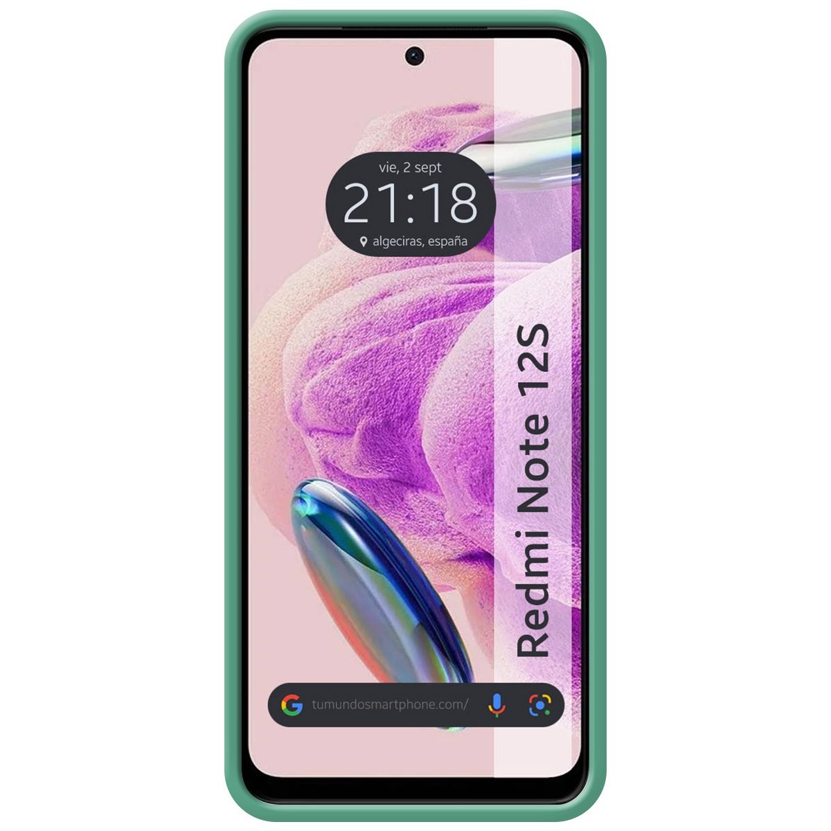 Funda Silicona Líquida Ultra Suave compatible con Xiaomi Redmi Note 12S color Verde