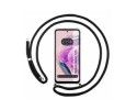 Funda Colgante Transparente compatible con Xiaomi Redmi Note 12S con Cordon Negro