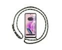 Funda Colgante Transparente compatible con Xiaomi Redmi Note 12S con Cordon Verde / Dorado