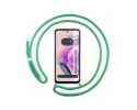 Funda Colgante Transparente compatible con Xiaomi Redmi Note 12S con Cordon Verde Agua