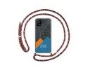 Personaliza tu Funda Colgante Transparente para TCL 408 con Cordon Rosa/Dorado Dibujo Personalizada
