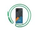 Personaliza tu Funda Colgante Transparente para TCL 408 con Cordon Verde Agua Dibujo Personalizada