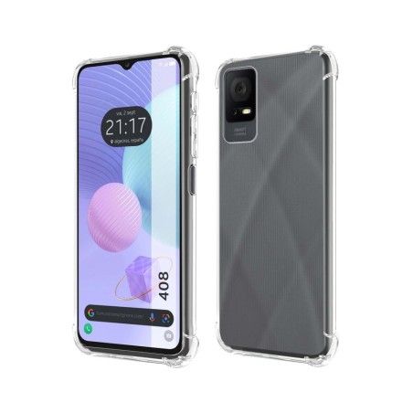Funda Silicona Antigolpes Transparente para TCL 408