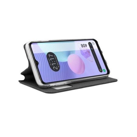 Funda Libro Soporte con Ventana para TCL 408 Color Negra