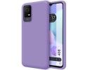 Funda Silicona Líquida Ultra Suave para TCL 408 Color Morada