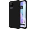 Funda Silicona Líquida Ultra Suave para TCL 408 Color Negra