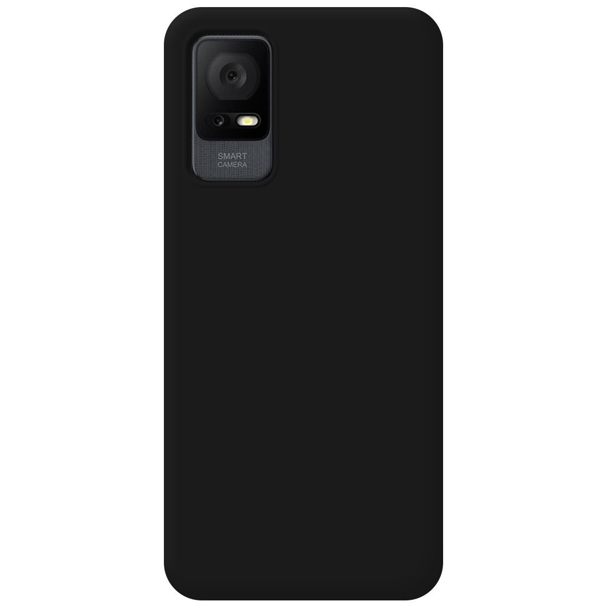 Funda Silicona Líquida Ultra Suave para TCL 408 Color Negra
