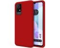 Funda Silicona Líquida Ultra Suave para TCL 408 Color Roja
