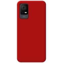 Funda Silicona Líquida Ultra Suave para TCL 408 Color Roja 2