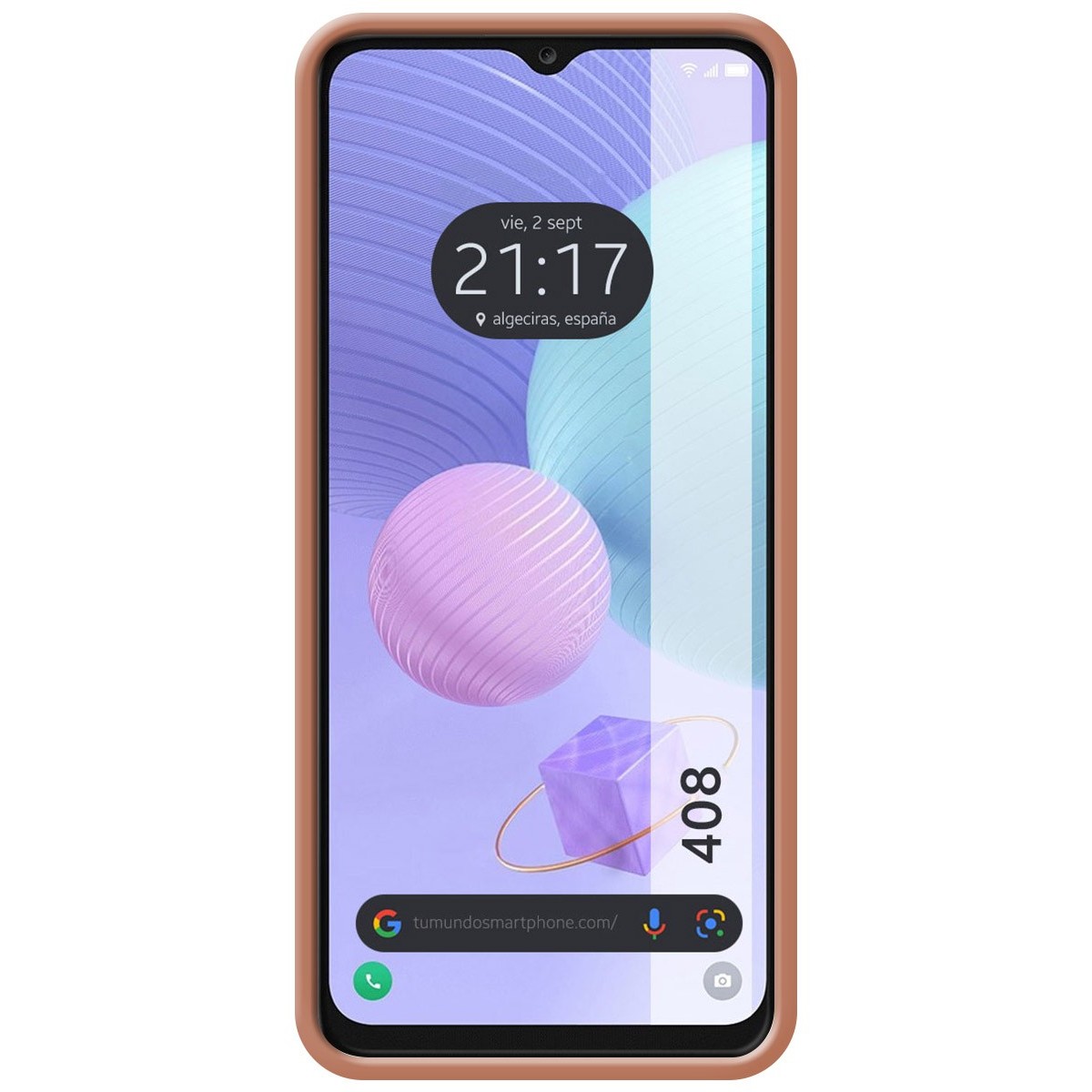 Funda Silicona Líquida Ultra Suave para TCL 408 Color Rosa