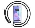 Funda Colgante Transparente para TCL 408 con Cordon Negro