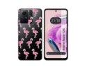 Funda Silicona Transparente compatible con Xiaomi Redmi Note 12S diseño Flamenco Dibujos