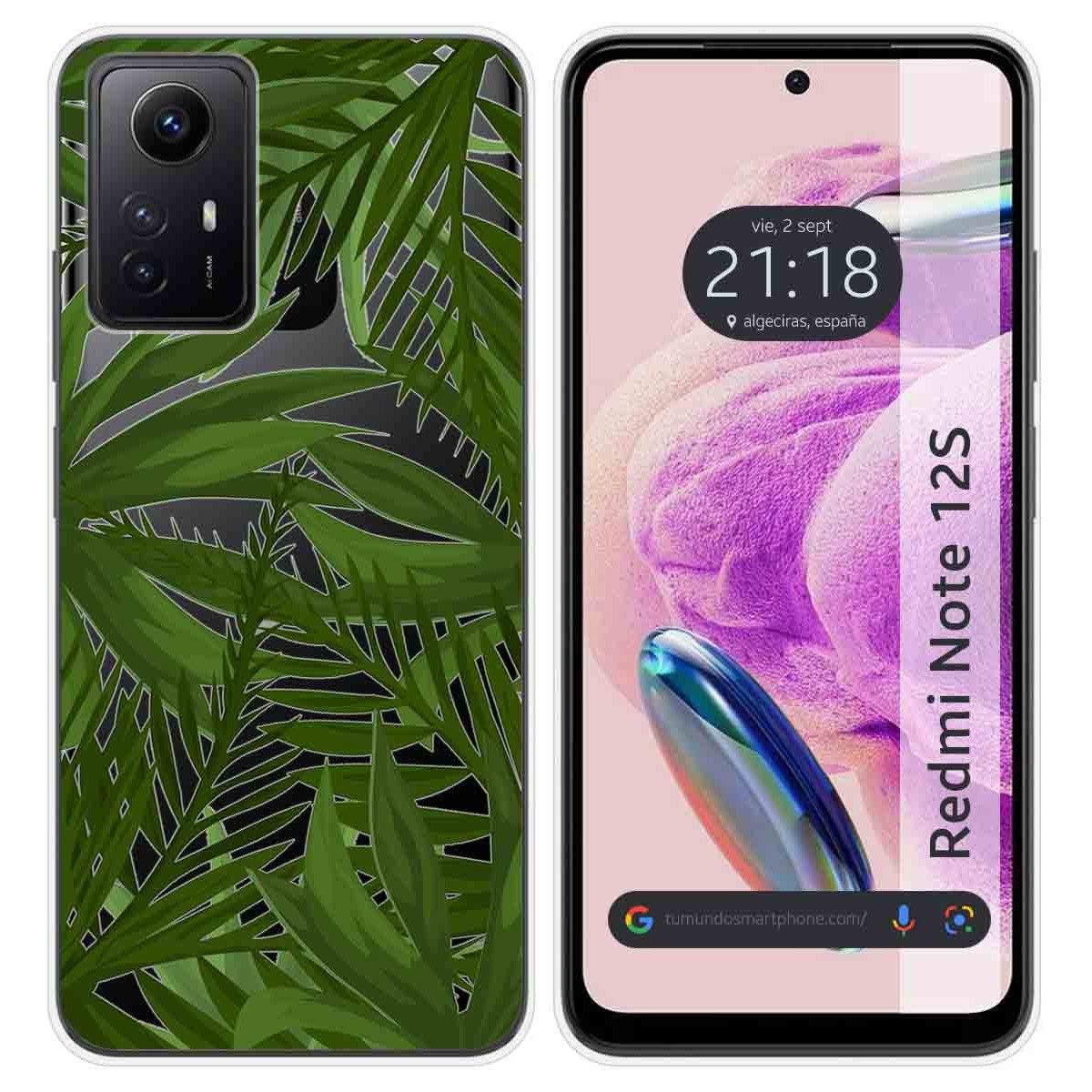 Funda Silicona Transparente compatible con Xiaomi Redmi Note 12S diseño Jungla Dibujos