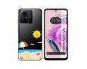 Funda Silicona Transparente compatible con Xiaomi Redmi Note 12S diseño Playa Dibujos
