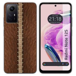Funda Silicona compatible con Xiaomi Redmi Note 12S diseño Cuero 01 Dibujos