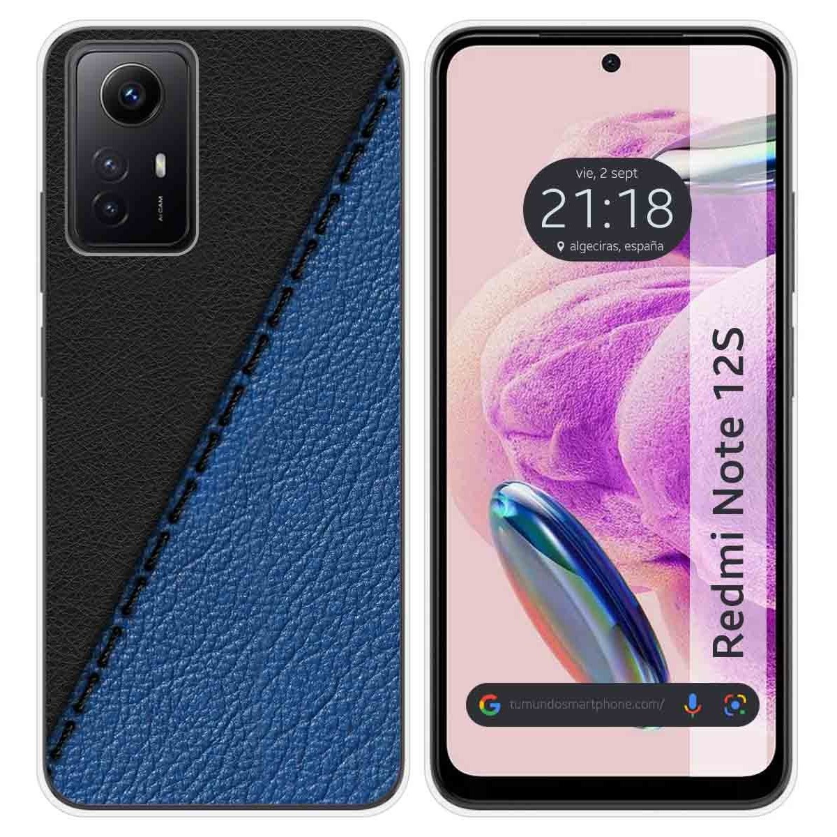Funda Silicona compatible con Xiaomi Redmi Note 12S diseño Cuero 02 Dibujos