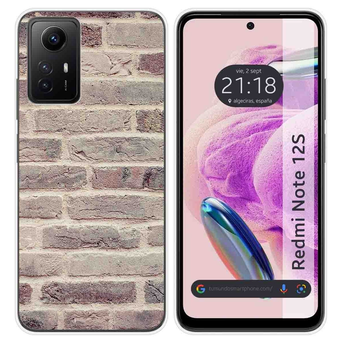 Funda Silicona compatible con Xiaomi Redmi Note 12S diseño Ladrillo 01 Dibujos