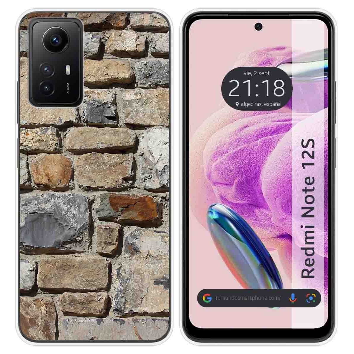 Funda Silicona compatible con Xiaomi Redmi Note 12S diseño Ladrillo 03 Dibujos
