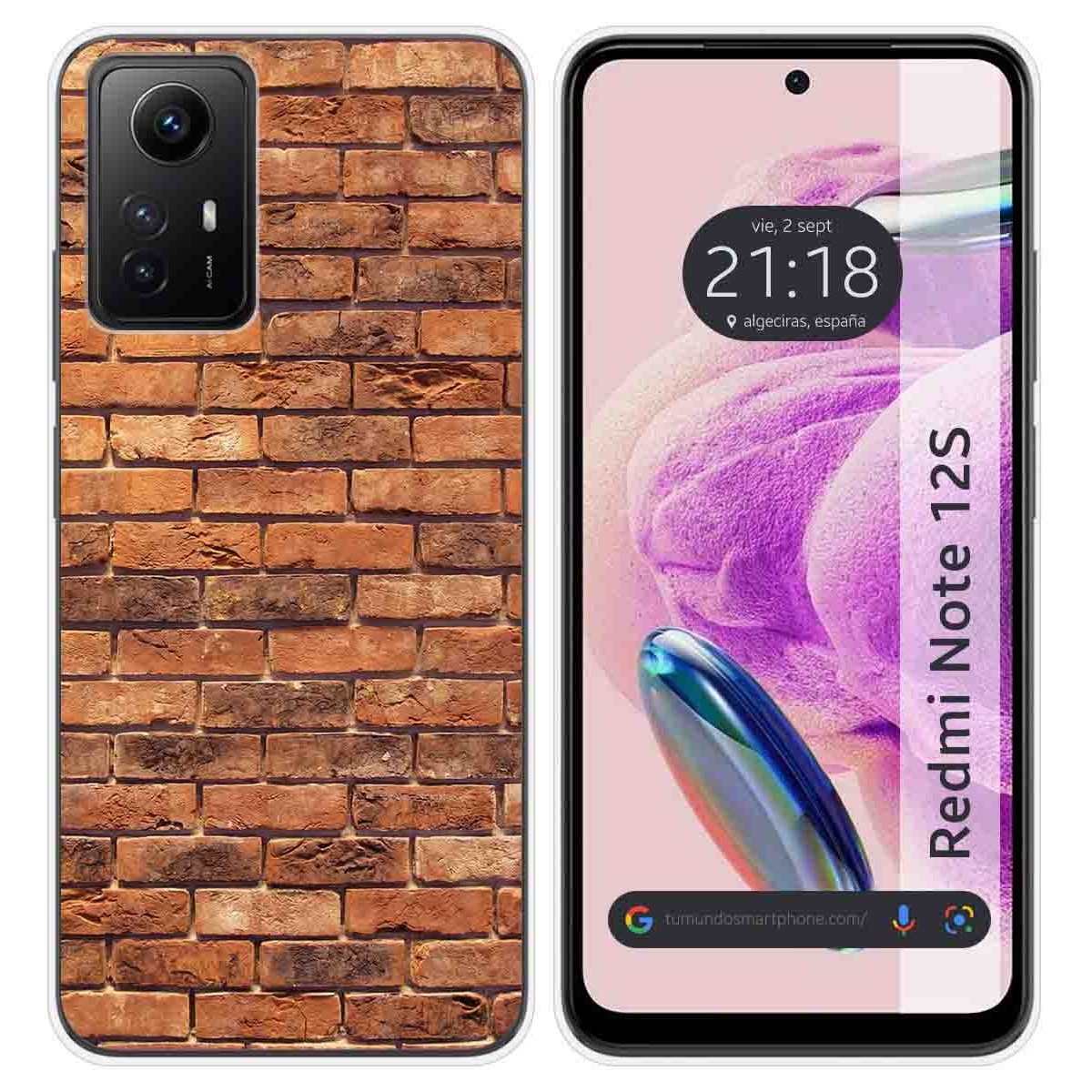 Funda Silicona compatible con Xiaomi Redmi Note 12S diseño Ladrillo 04 Dibujos