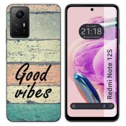 Funda Silicona compatible con Xiaomi Redmi Note 12S diseño Madera 01 Dibujos