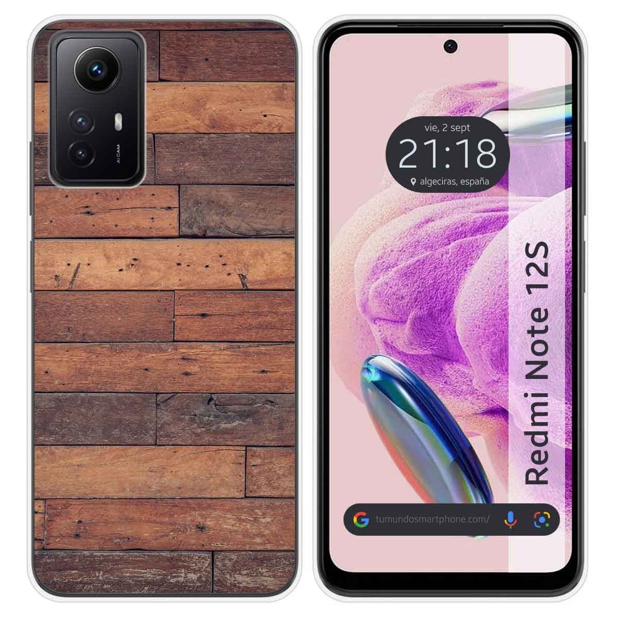 Funda Silicona compatible con Xiaomi Redmi Note 12S diseño Madera 03 Dibujos